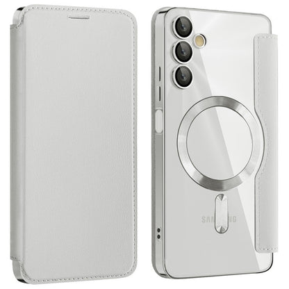 MagSafe-Hülle für Samsung Galaxy A05s A057, Techsuit, SmartMag Book, Grau