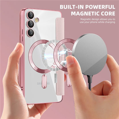 MagSafe-Hülle für Samsung Galaxy A05s A057, Techsuit, SmartMag Book, Rosa