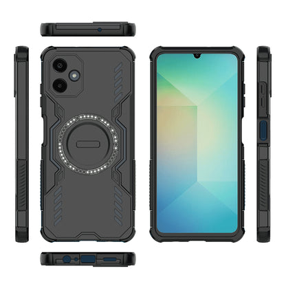 MagSafe-Hülle für Samsung Galaxy A06 A065, Techsuit, ArmorMag, Schwarz