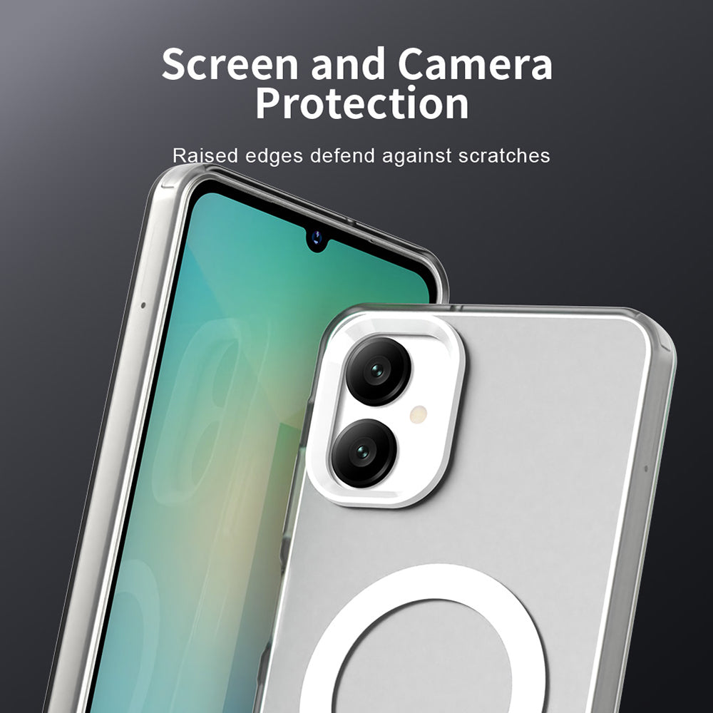 MagSafe-Hülle für Samsung Galaxy A06 A065, Techsuit, CandyCase, Weiß
