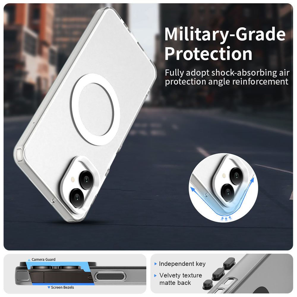 MagSafe-Hülle für Samsung Galaxy A06 A065, Techsuit, CandyCase, Weiß
