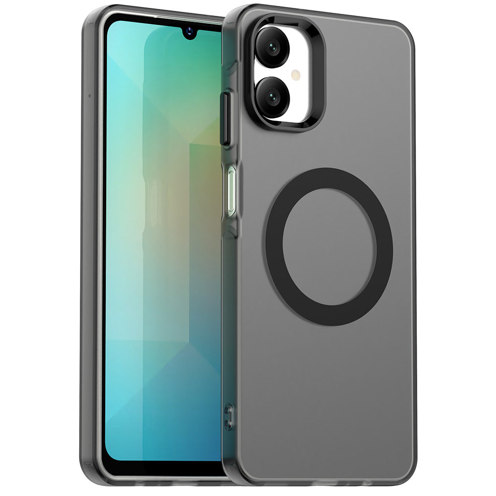 MagSafe-Hülle für Samsung Galaxy A06 A065, Techsuit, CandyCase, Schwarz