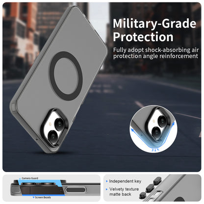 MagSafe-Hülle für Samsung Galaxy A06 A065, Techsuit, CandyCase, Schwarz