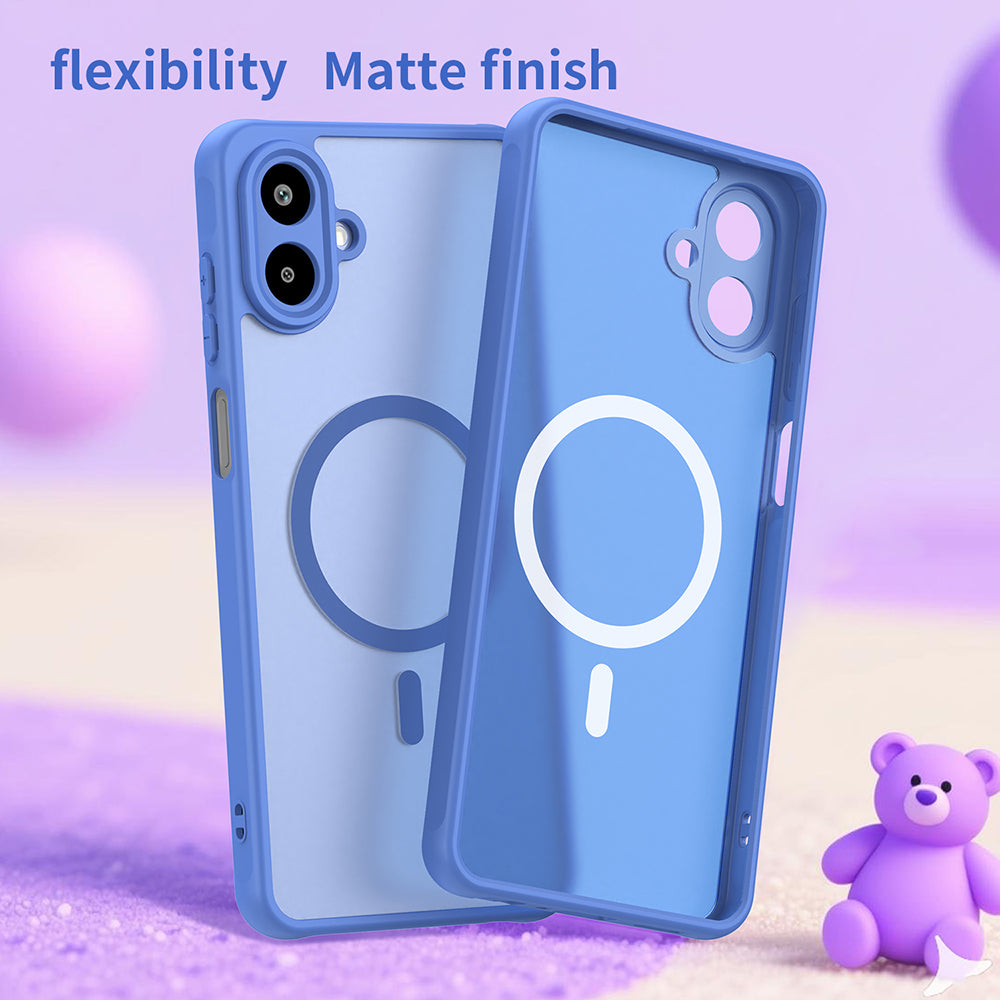 MagSafe Case for Samsung Galaxy A07 4G A075, Techsuit, HaloFrost II, Blue