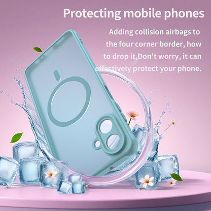 MagSafe Case for Samsung Galaxy A07 4G A075, Techsuit, HaloFrost II, Light Green