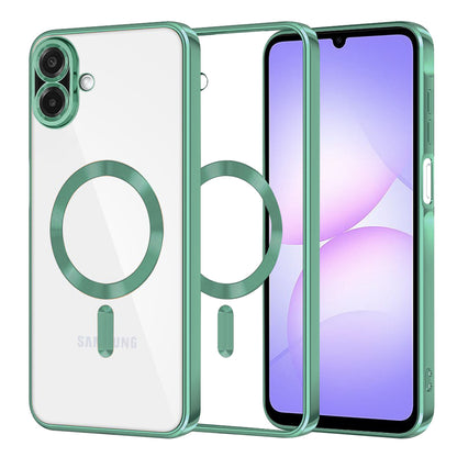MagSafe-Hülle für Samsung Galaxy A07 4G A075, Techsuit, Luxury Crystal, Hellgrün