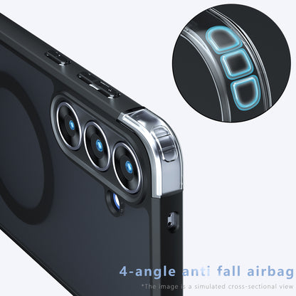 MagSafe Case for Samsung Galaxy A07 4G A075, Techsuit, PureFrost, Satin Black