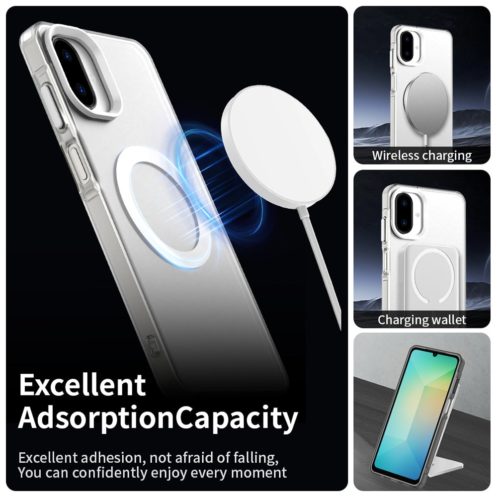 MagSafe-Hülle für Samsung Galaxy A07 4G A075, Techsuit, CandyCase, Weiß