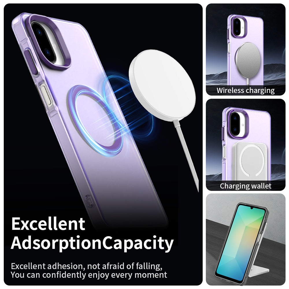 MagSafe-Hülle für Samsung Galaxy A07 4G A075, Techsuit, CandyCase, Lila