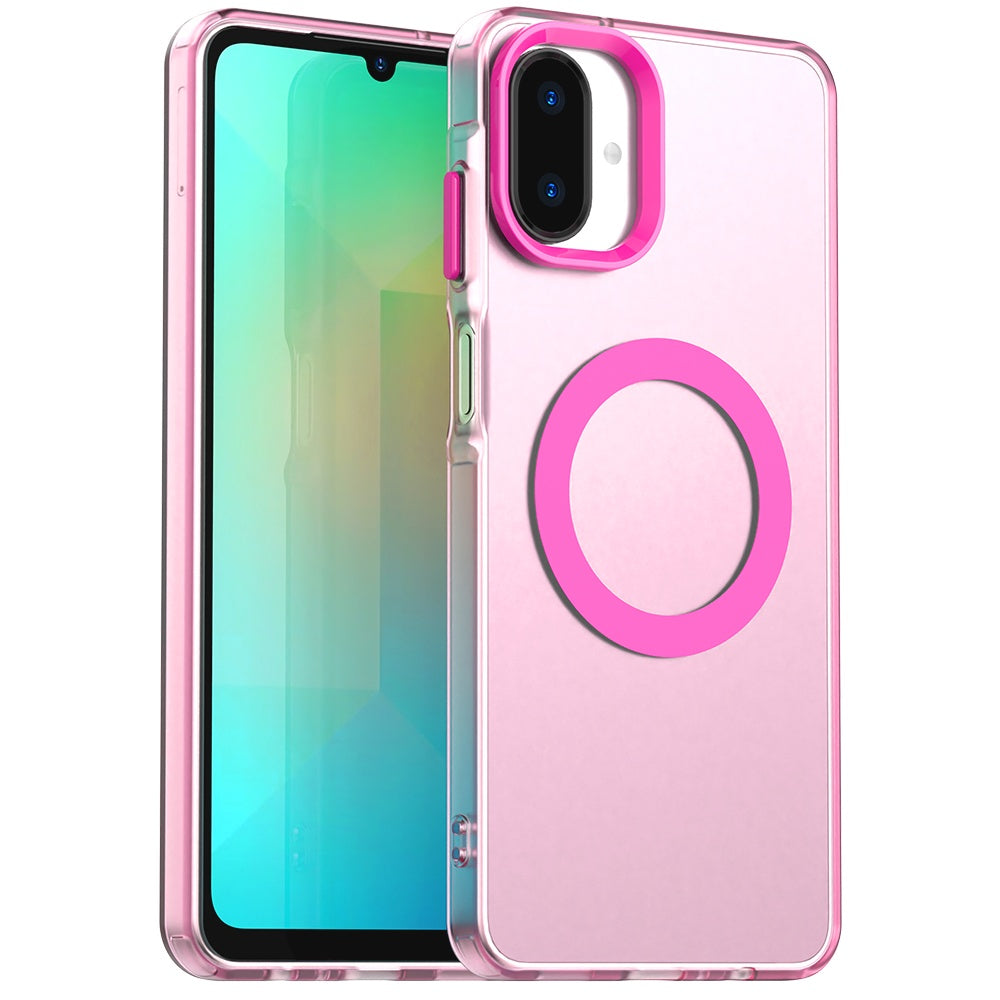MagSafe-Hülle für Samsung Galaxy A07 4G A075, Techsuit, CandyCase, Rosa