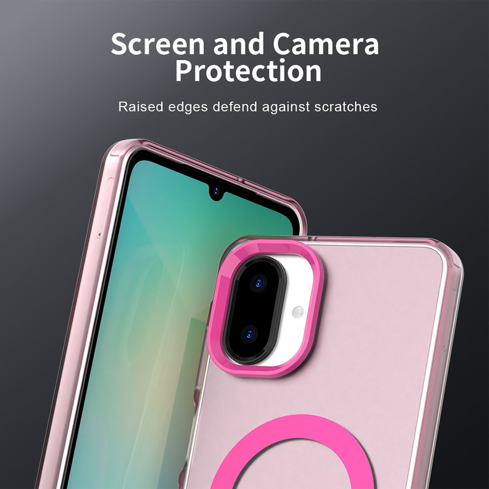 MagSafe-Hülle für Samsung Galaxy A07 4G A075, Techsuit, CandyCase, Rosa