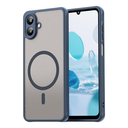 MagSafe-Hülle für Samsung Galaxy A07 4G A075, Techsuit, HaloFrost II, Marineblau
