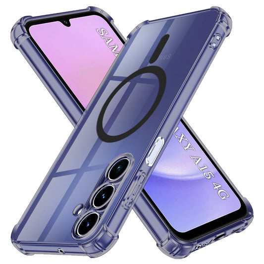 MagSafe-Hülle für Samsung Galaxy A15 5G A156 / A15 A155, Techsuit, stoßfest klar, rauchfarben