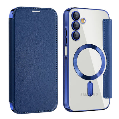 MagSafe-Hülle für Samsung Galaxy A15 5G A156 / A15 A155, Techsuit, SmartMag Book, Blau