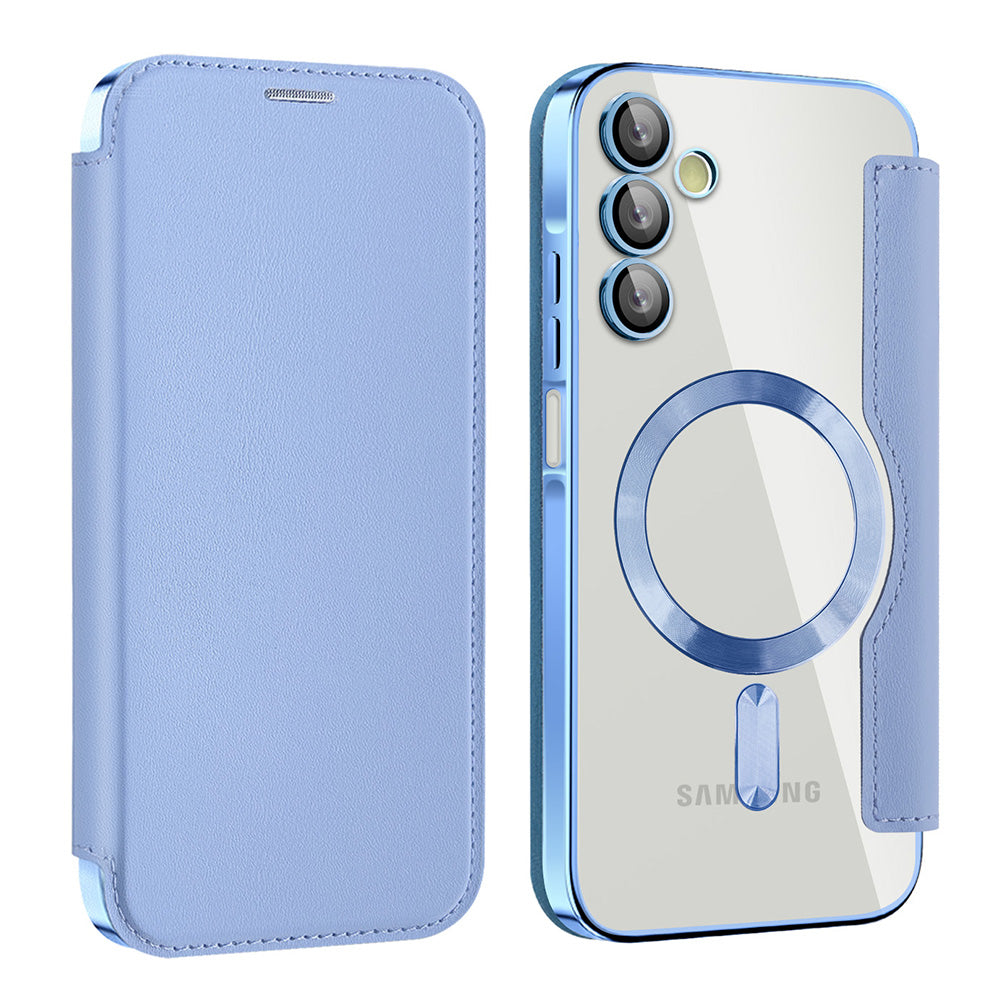 MagSafe-Hülle für Samsung Galaxy A15 5G A156 / A15 A155, Techsuit, SmartMag Book, Blau