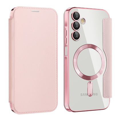 MagSafe-Hülle für Samsung Galaxy A15 5G A156 / A15 A155, Techsuit, SmartMag Book, Rosa