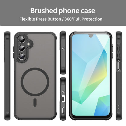 MagSafe-Hülle für Samsung Galaxy A16 5G A166 / A16 4G A165, Techsuit, HaloFrost II, Schwarz