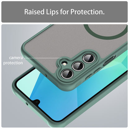 MagSafe Case for Samsung Galaxy A16 5G A166 / A16 4G A165, Techsuit, HaloFrost II, Green