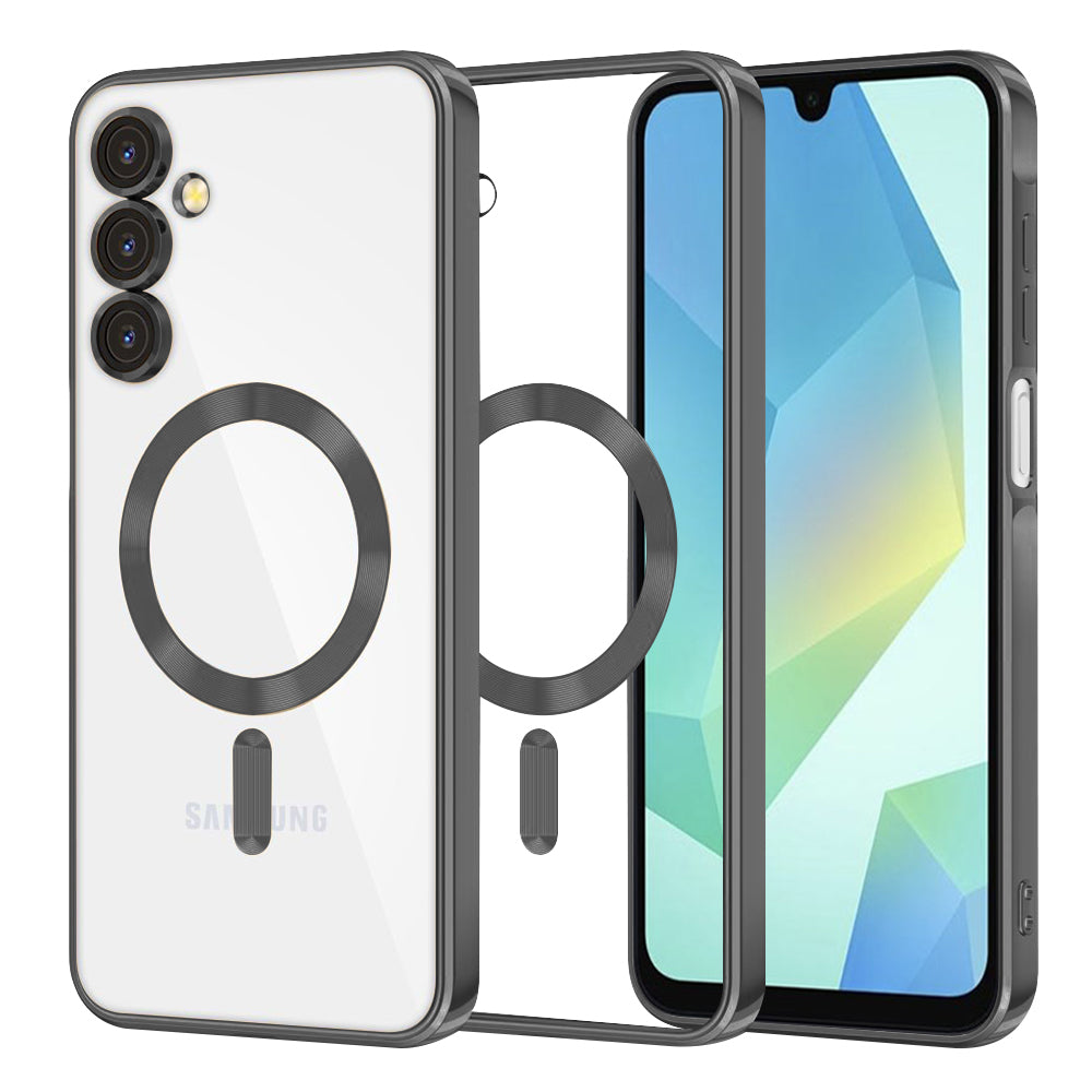MagSafe-Hülle für Samsung Galaxy A16 5G A166 / A16 4G A165, Techsuit, Luxury Crystal, Schwarz
