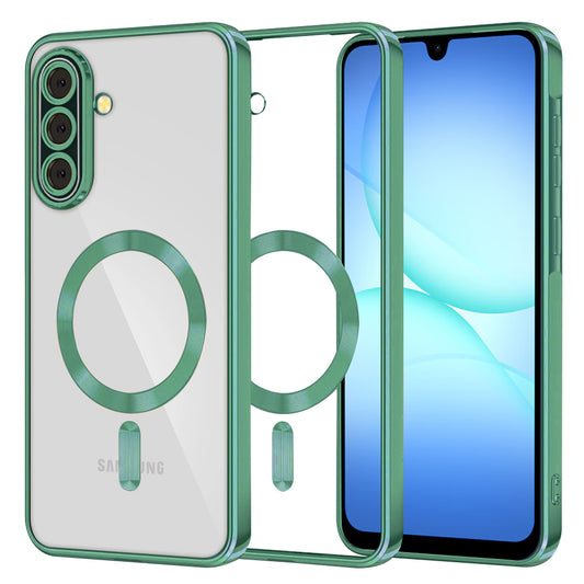 MagSafe-Hülle für Samsung Galaxy A17 4G / A17 5G, Techsuit, Luxury Crystal, Hellgrün