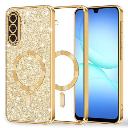 MagSafe-Hülle für Samsung Galaxy A17 4G / A17 5G, Techsuit, Luxury Glitter, Gold