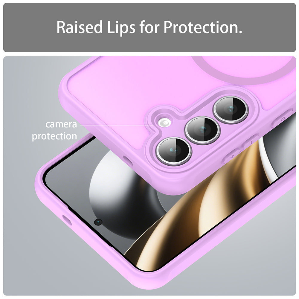 MagSafe-Hülle für Samsung Galaxy A17 5G, Techsuit, HaloFrost II, Rosa