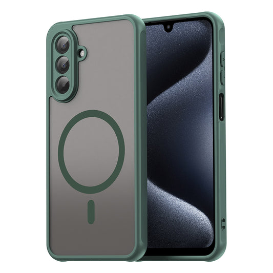 MagSafe-Hülle für Samsung Galaxy A17 5G, Techsuit, HaloFrost II, Grün