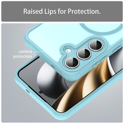 MagSafe Case for Samsung Galaxy A17 5G, Techsuit, HaloFrost II, Light Green
