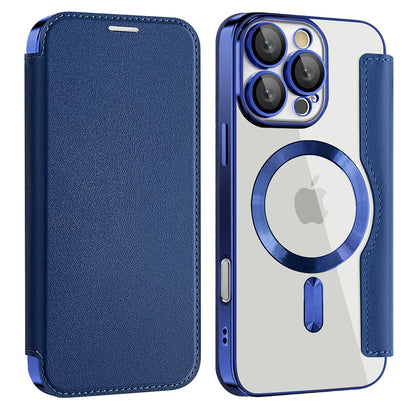MagSafe Case for Samsung Galaxy A17 5G, Techsuit, SmartMag Book, Blue