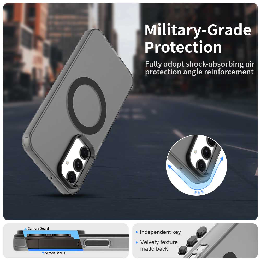 MagSafe Case for Samsung Galaxy A25 A256, Techsuit, CandyCase, Black