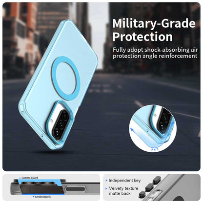 MagSafe-Hülle für Samsung Galaxy A26 A266, Techsuit, CandyCase, Blau
