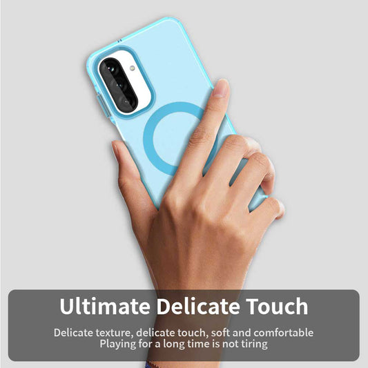 MagSafe-Hülle für Samsung Galaxy A26 A266, Techsuit, CandyCase, Blau