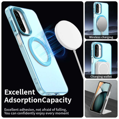 MagSafe-Hülle für Samsung Galaxy A26 A266, Techsuit, CandyCase, Blau