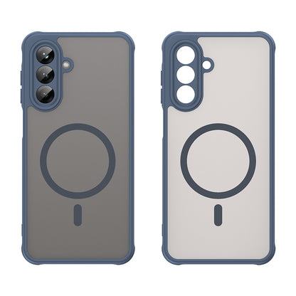 MagSafe-Hülle für Samsung Galaxy A26 A266, Techsuit, HaloFrost II, Marineblau