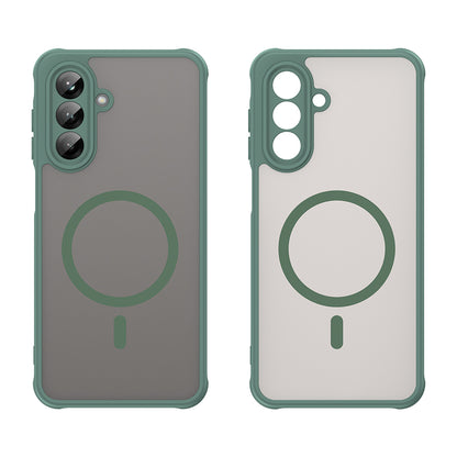MagSafe-Hülle für Samsung Galaxy A26 A266, Techsuit, HaloFrost II, Grün