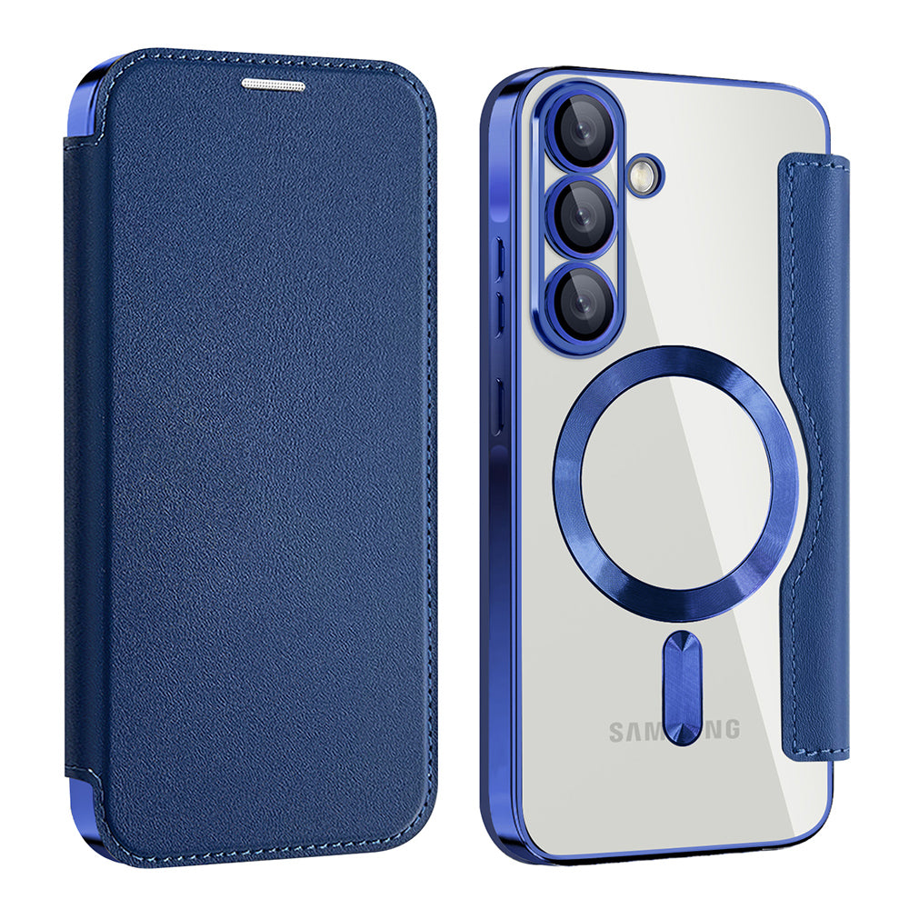 MagSafe-Hülle für Samsung Galaxy A26 A266, Techsuit, SmartMag Book, Blau