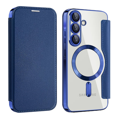 MagSafe-Hülle für Samsung Galaxy A26 A266, Techsuit, SmartMag Book, Blau