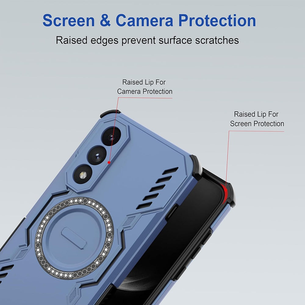 MagSafe Case for Samsung Galaxy A27 5G, Techsuit, ArmorMag, Blue