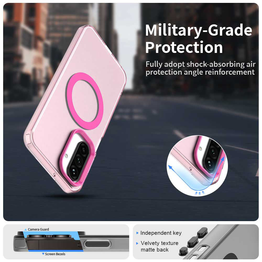 MagSafe-Hülle für Samsung Galaxy A27 5G, Techsuit, CandyCase, Rosa