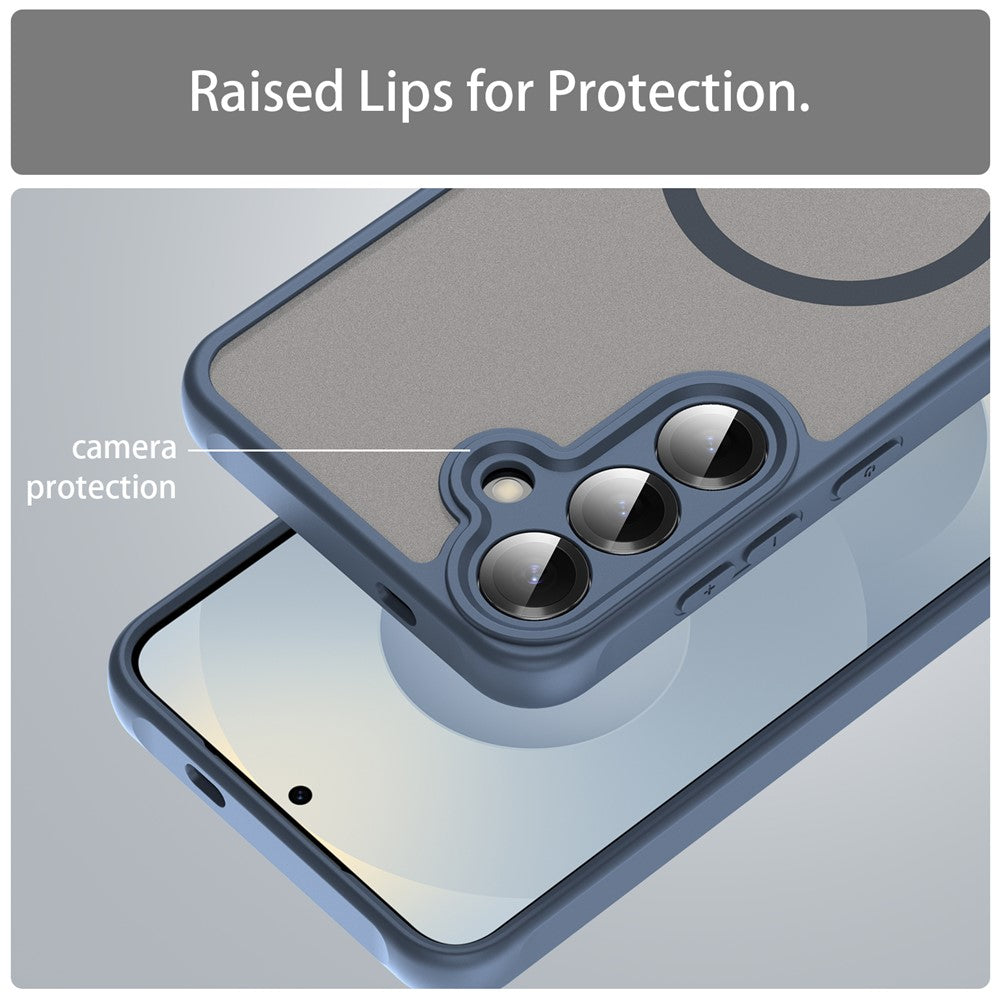 MagSafe-Hülle für Samsung Galaxy A27 5G, Techsuit, HaloFrost II, Marineblau