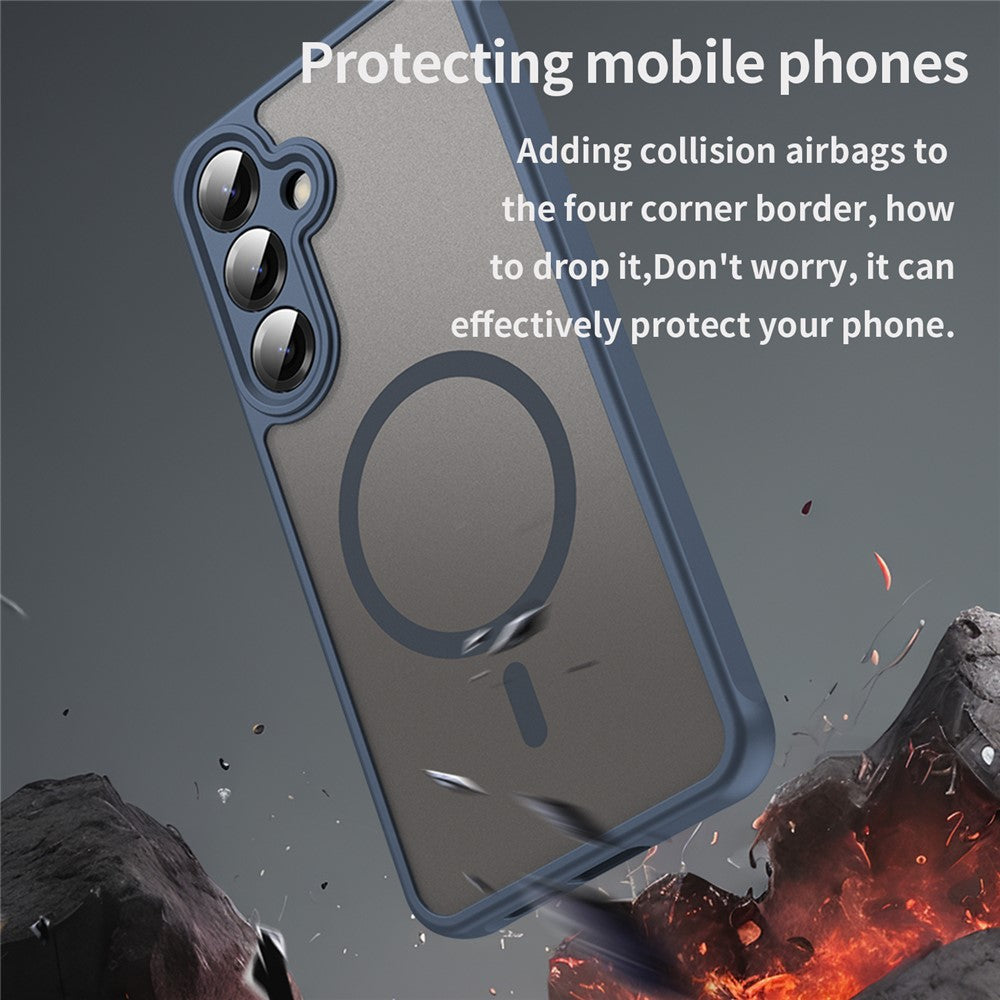 MagSafe-Hülle für Samsung Galaxy A27 5G, Techsuit, HaloFrost II, Marineblau