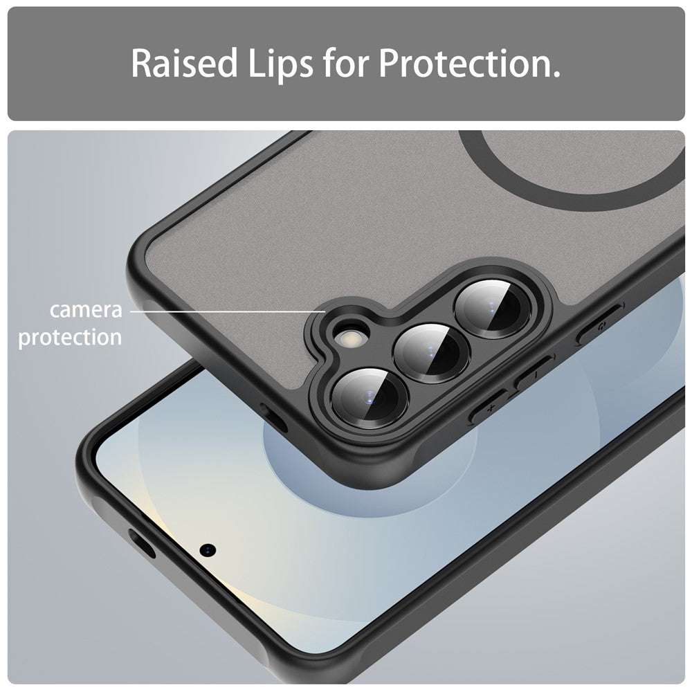 MagSafe-Hülle für Samsung Galaxy A27 5G, Techsuit, HaloFrost II, Schwarz