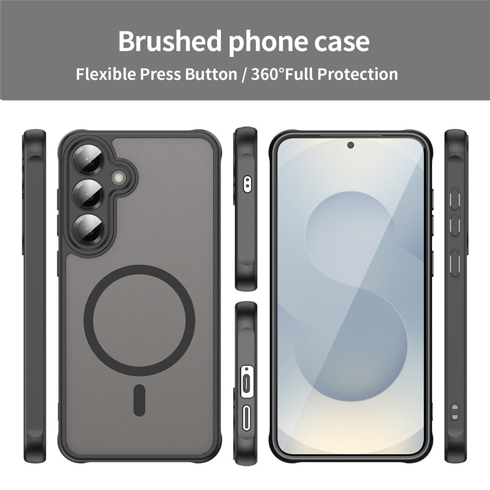 MagSafe-Hülle für Samsung Galaxy A27 5G, Techsuit, HaloFrost II, Schwarz