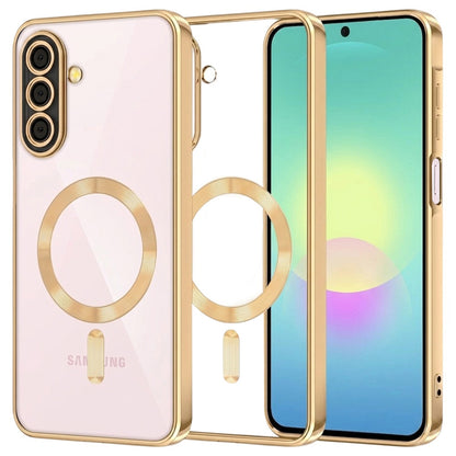 MagSafe-Hülle für Samsung Galaxy A27 5G, Techsuit, Luxury Crystal, Gold