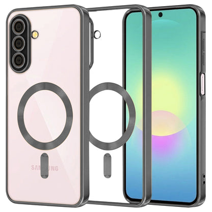 MagSafe-Hülle für Samsung Galaxy A27 5G, Techsuit, Luxury Crystal, Schwarz