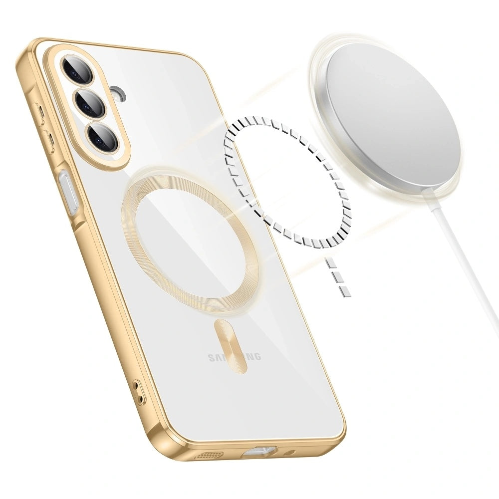 MagSafe-Hülle für Samsung Galaxy A27 5G, Techsuit, Luxury Crystal, Schwarz