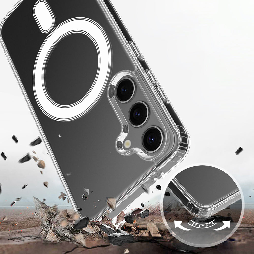MagSafe-Hülle für Samsung Galaxy A27 5G, Techsuit, Pro, Transparent
