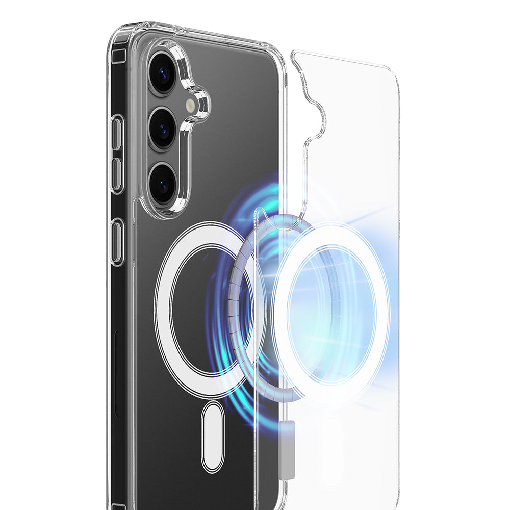 MagSafe-Hülle für Samsung Galaxy A27 5G, Techsuit, Pro, Transparent