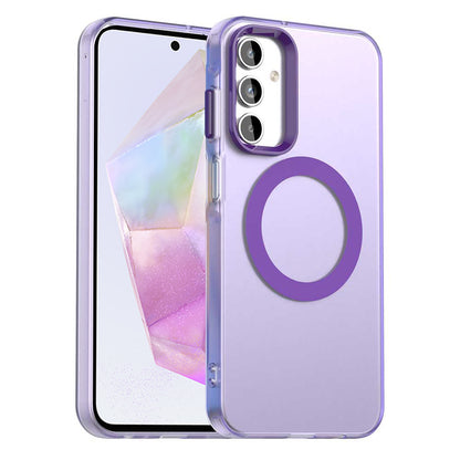 MagSafe-Hülle für Samsung Galaxy A35 5G A356, Techsuit, CandyCase, Lila