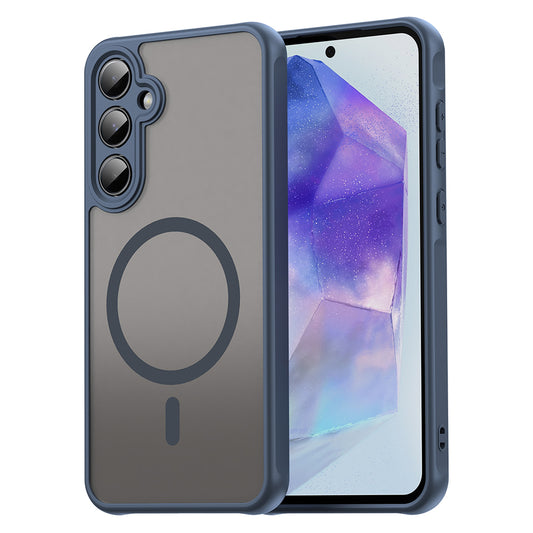 MagSafe-Hülle für Samsung Galaxy A35 5G A356, Techsuit, HaloFrost II, Marineblau
